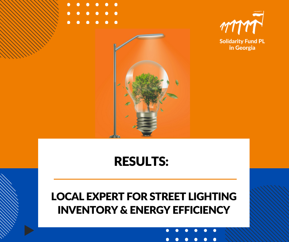 Results: Local expert for street lighting inventory & Energy Efficiency
